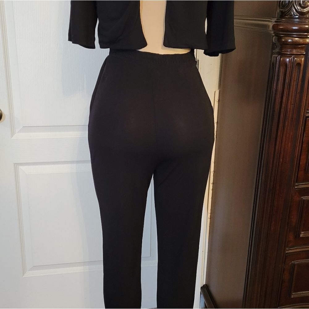 H&M 3/4 SLEEVE LENGTH OPEN BACK WOMEN"S JUMPSUIT - Picture 10 of 16